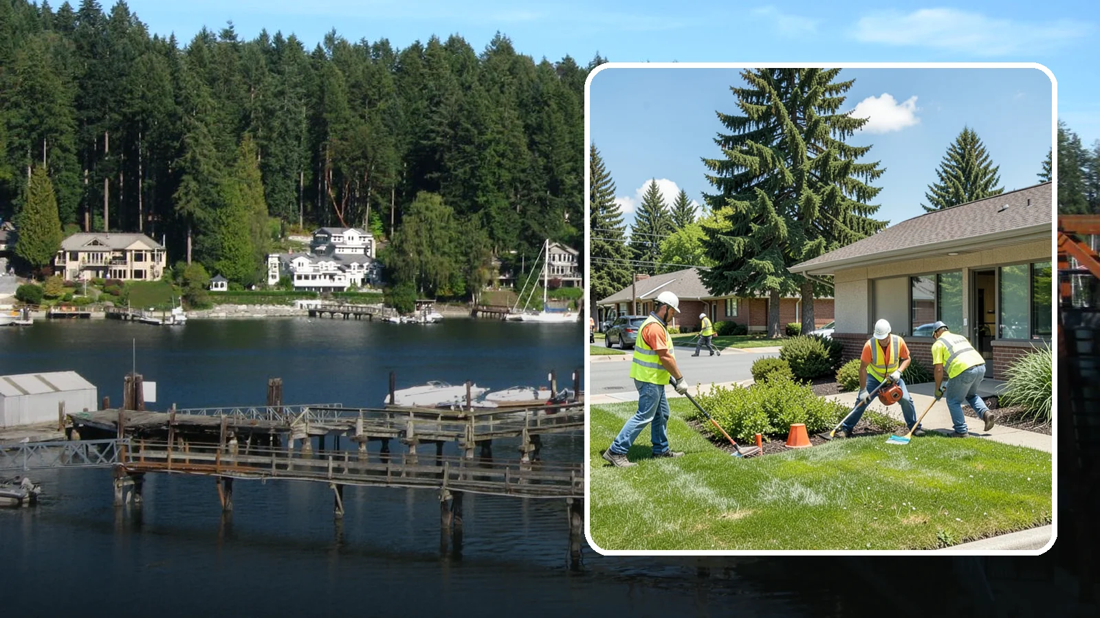 HOA Common Area Maintenance in Gig Harbor, Pierce County, WA - Common-area grounds maintenance for homeowners associations and residential communities throughout Western Washington.