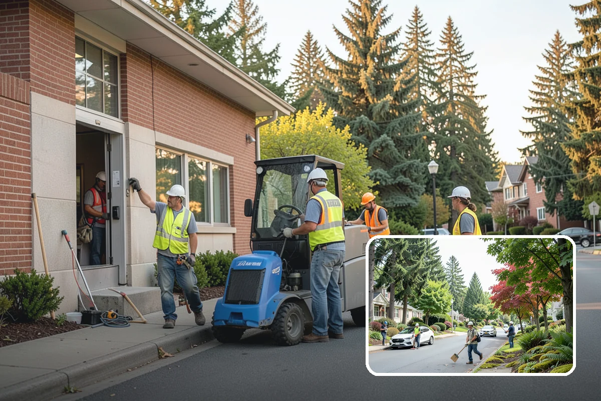 Holiday Lighting Installation in Beaux Arts Village, King County, WA - Commercial-grade materials rated for wet winters