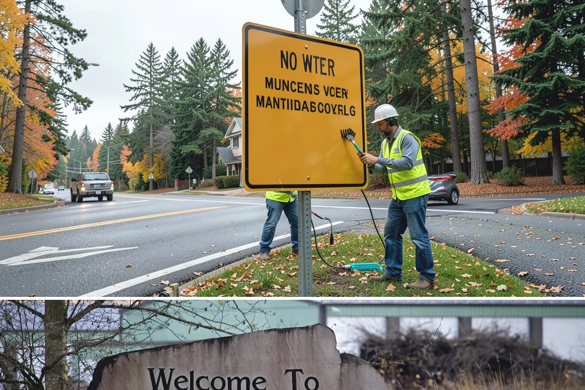Holiday Lighting Installation in Buckley, Pierce County, WA - Installations run from early November so displays are lit for the day-after-Thanksgiving season opening.