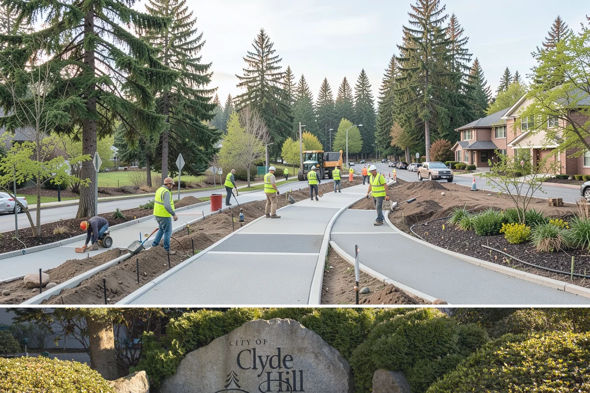 Holiday Lighting Installation in Clyde Hill, King County, WA - Installations run from early November so displays are lit for the day-after-Thanksgiving season opening.