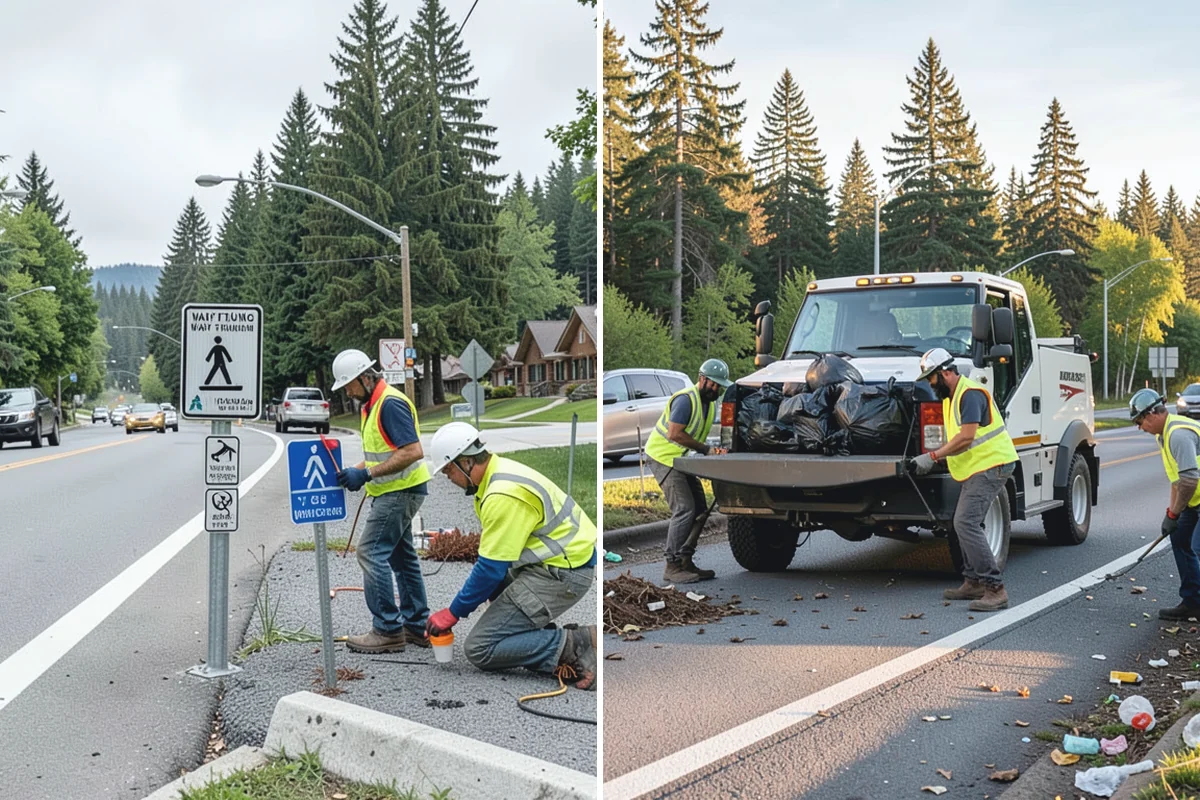 Holiday Lighting Installation in Darrington, Snohomish County, WA - Plan the display layout and power requirements with city staff
