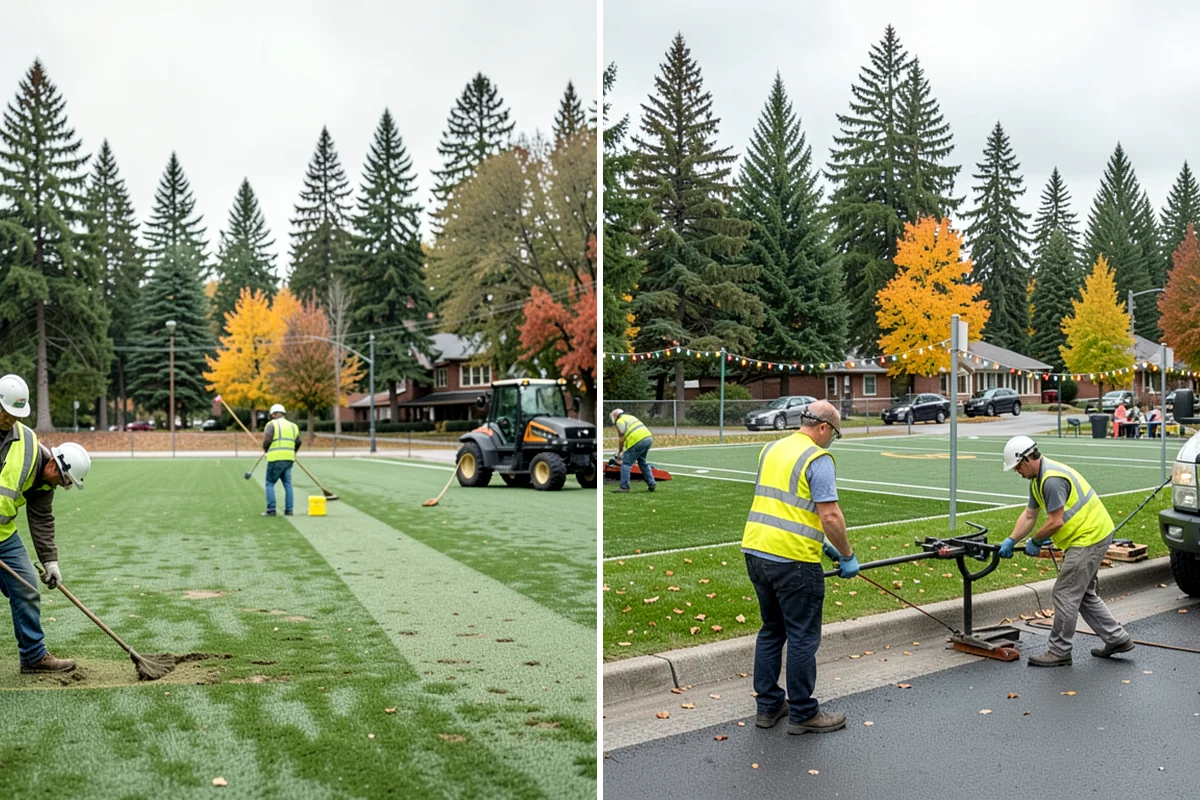Holiday Lighting Installation in Fircrest, Pierce County, WA - Plan the display layout and power requirements with city staff