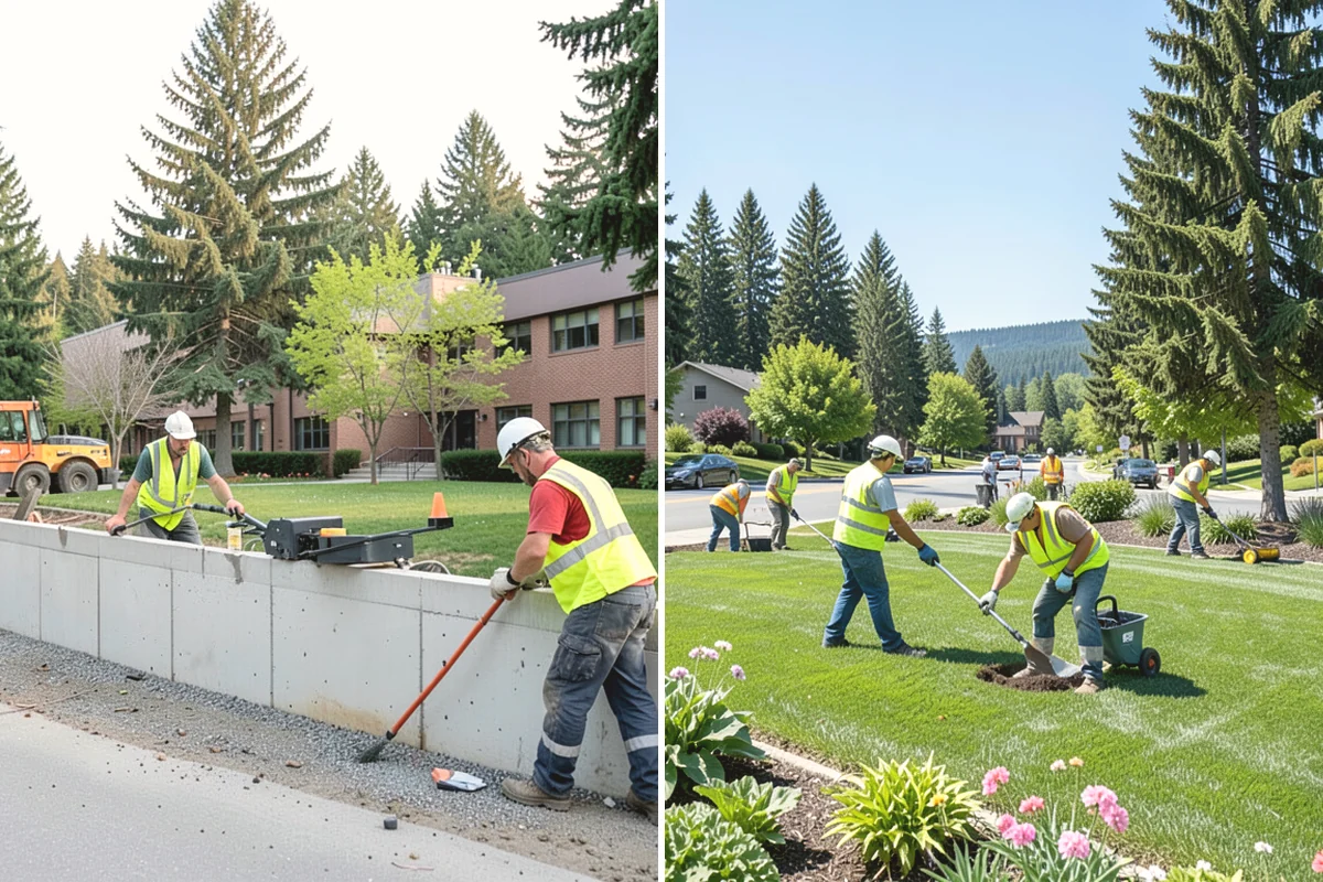Holiday Lighting Installation in Issaquah, King County, WA - Plan the display layout and power requirements with city staff