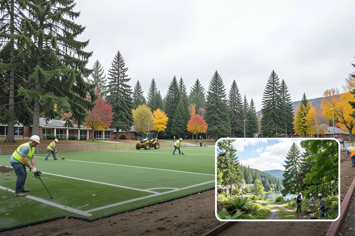 Holiday Lighting Installation in Lake Forest Park, King County, WA - Commercial-grade materials rated for wet winters