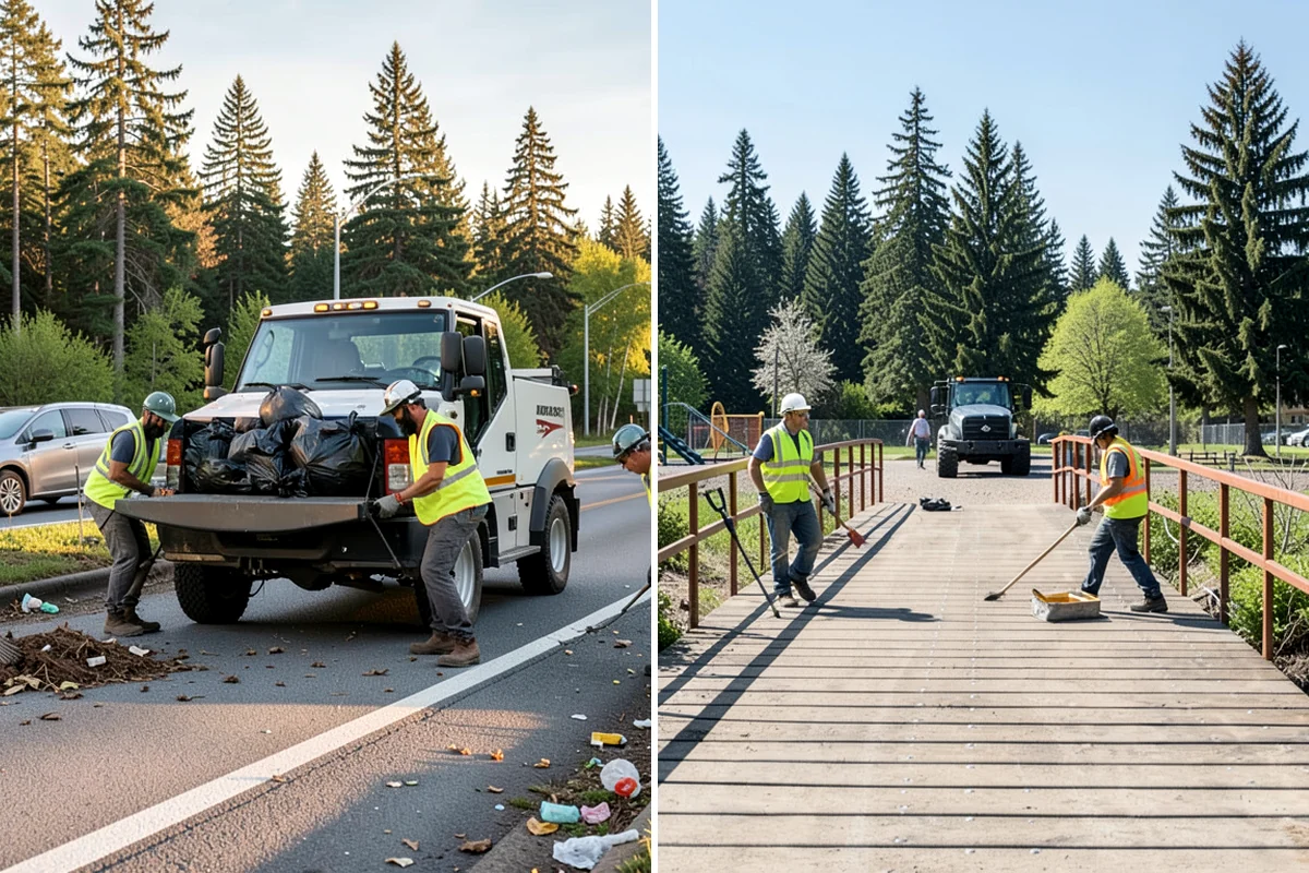Holiday Lighting Installation in Maple Valley, King County, WA - Plan the display layout and power requirements with city staff