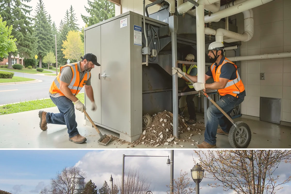 Holiday Lighting Installation in Marysville, Snohomish County, WA - Installations run from early November so displays are lit for the day-after-Thanksgiving season opening.