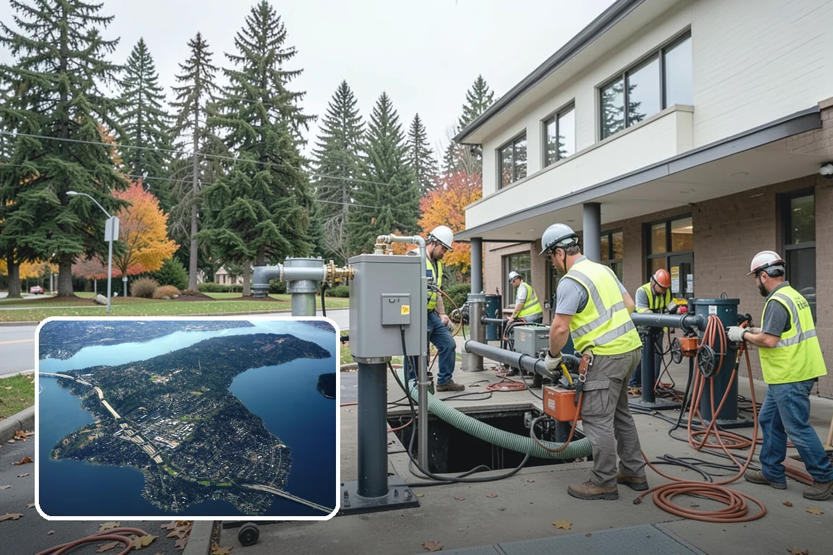 Holiday Lighting Installation in Mercer Island, King County, WA - Commercial-grade materials rated for wet winters