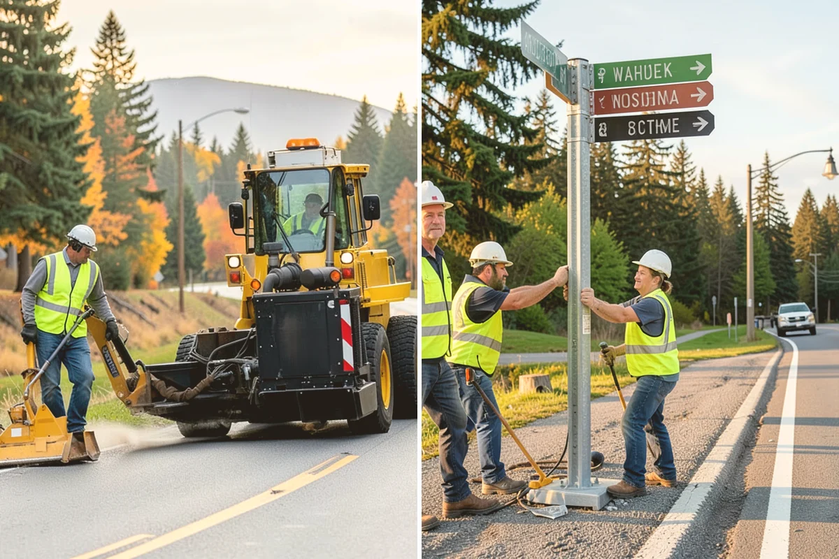 Holiday Lighting Installation in Milton, King County, WA - Plan the display layout and power requirements with city staff