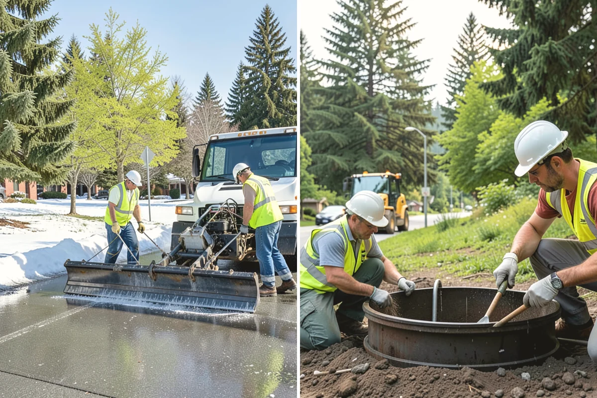 Holiday Lighting Installation in Mukilteo, Snohomish County, WA - Plan the display layout and power requirements with city staff