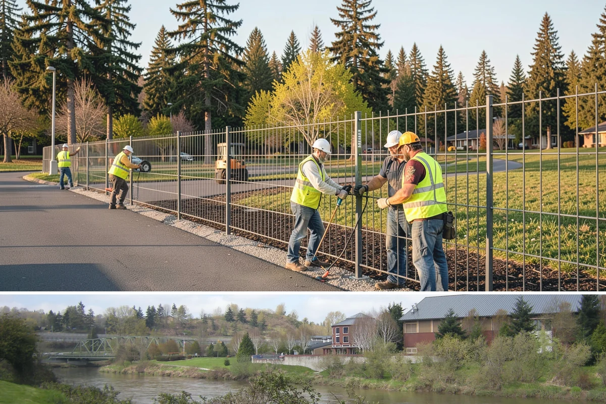 Holiday Lighting Installation in Tukwila, King County, WA - Installations run from early November so displays are lit for the day-after-Thanksgiving season opening.