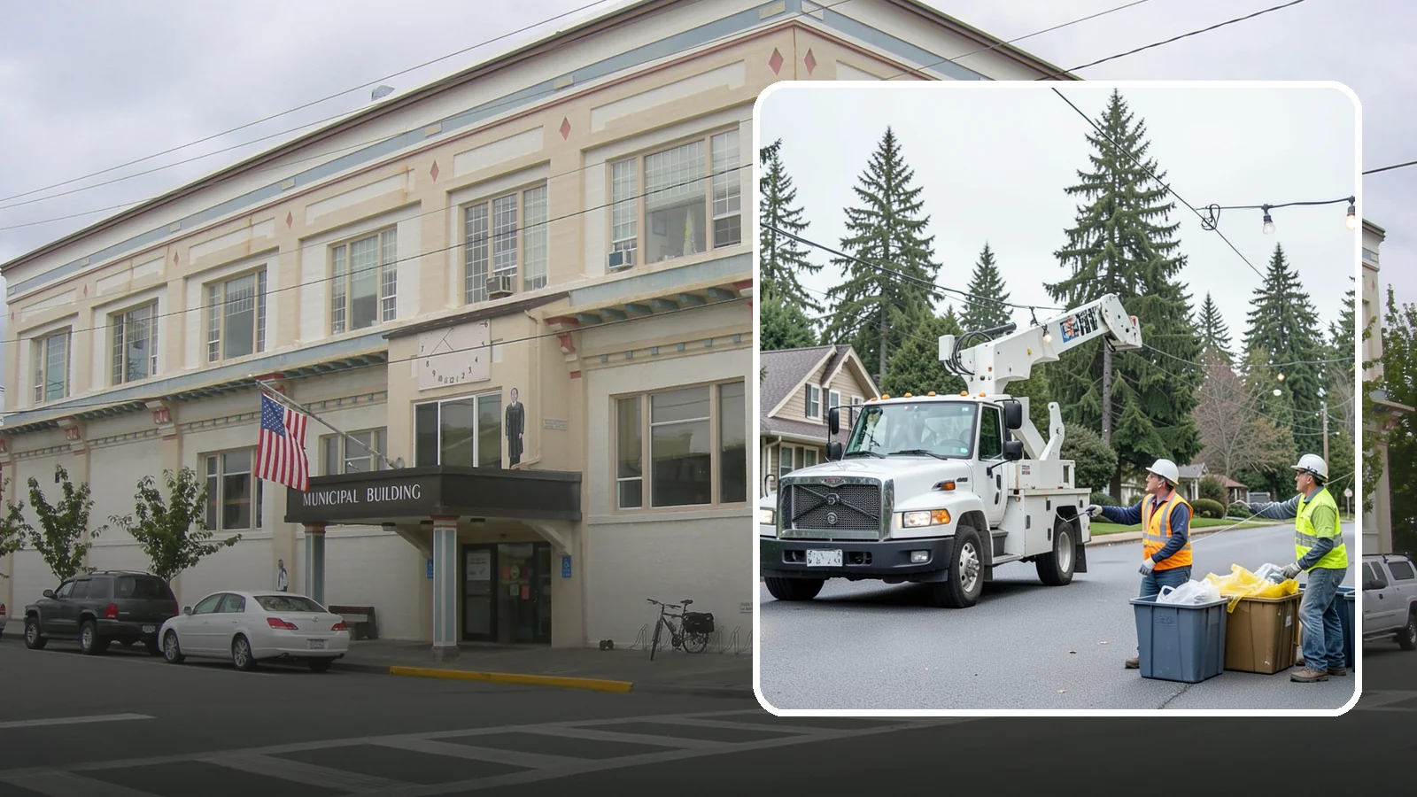 Holiday Lighting Removal in Anacortes, Skagit County, WA - Safe takedown and storage of municipal holiday lighting displays across Western Washington.