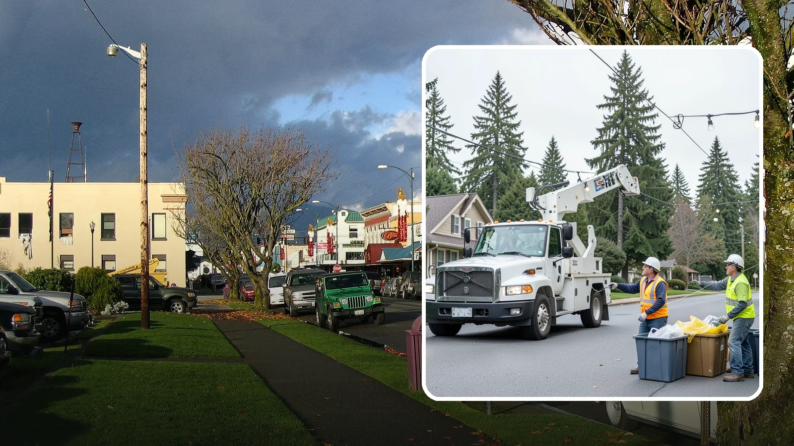 Holiday Lighting Removal in Arlington, Snohomish County, WA - Safe takedown and storage of municipal holiday lighting displays across Western Washington.