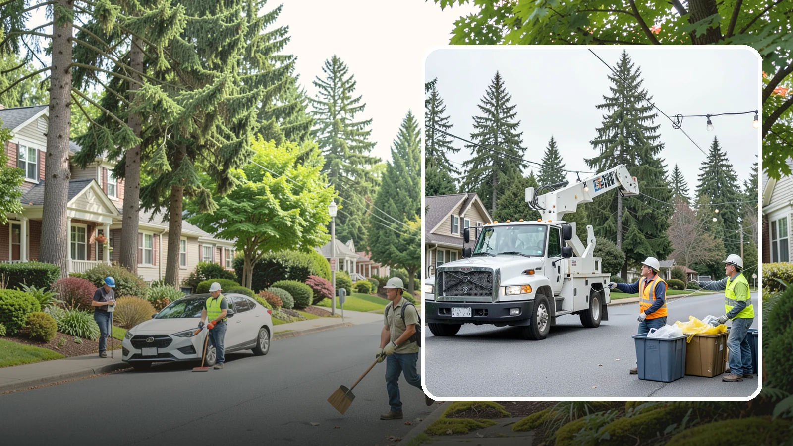 Holiday Lighting Removal in Beaux Arts Village, King County, WA - Safe takedown and storage of municipal holiday lighting displays across Western Washington.