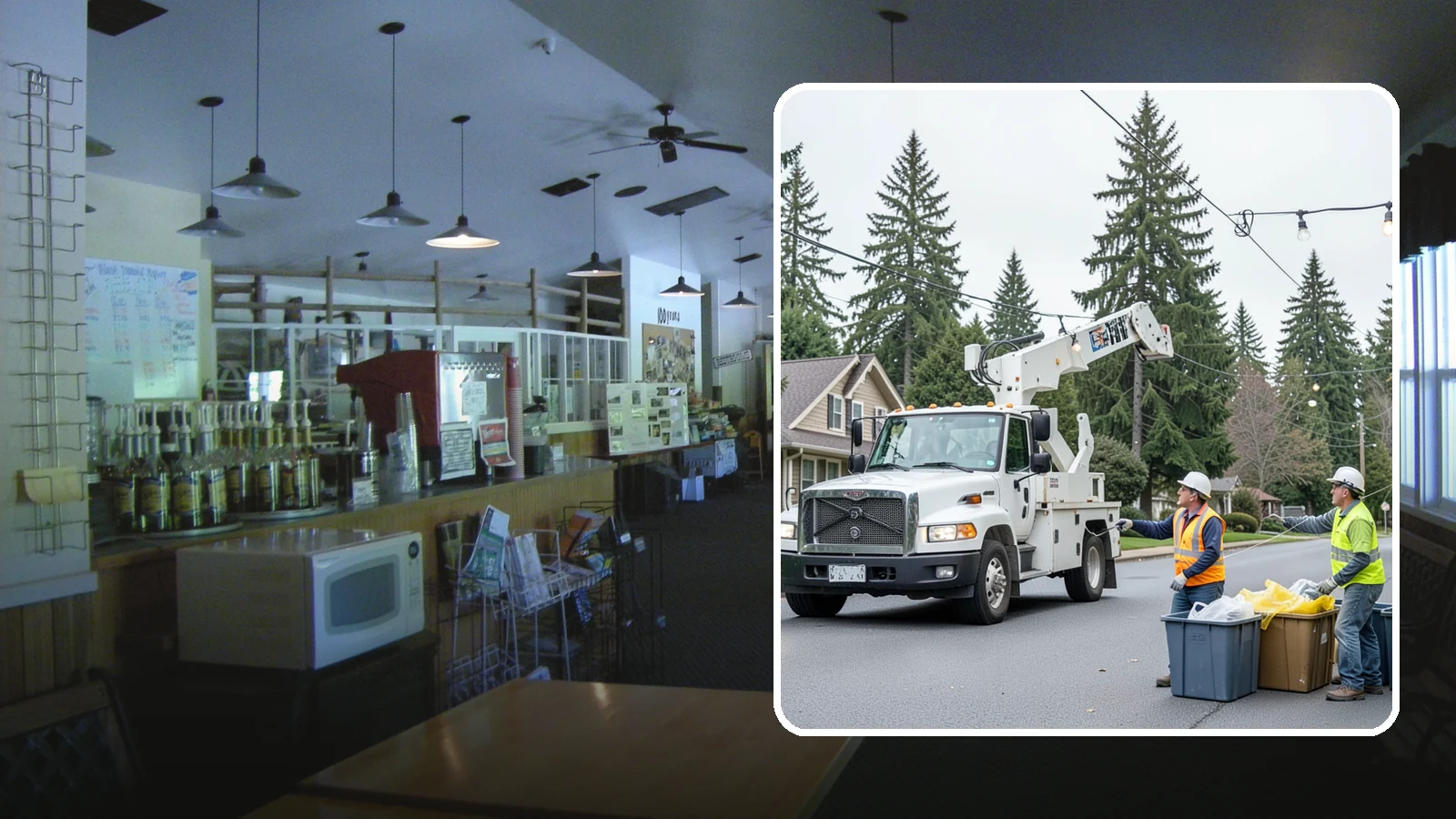 Holiday Lighting Removal in Black Diamond, King County, WA - Safe takedown and storage of municipal holiday lighting displays across Western Washington.