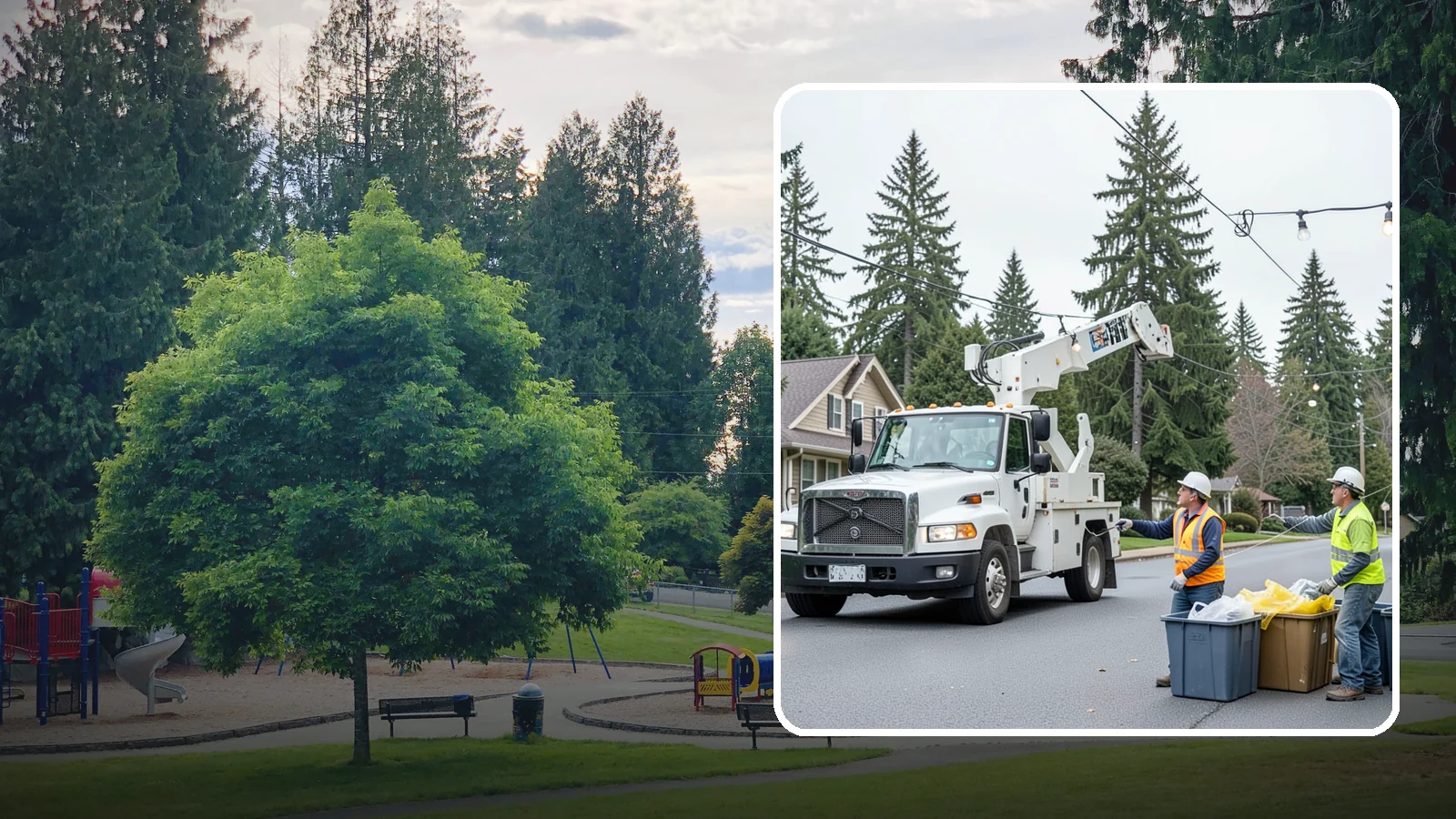 Holiday Lighting Removal in Bonney Lake, Pierce County, WA - Safe takedown and storage of municipal holiday lighting displays across Western Washington.