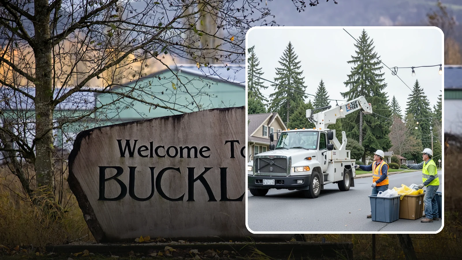 Holiday Lighting Removal in Buckley, Pierce County, WA - Safe takedown and storage of municipal holiday lighting displays across Western Washington.