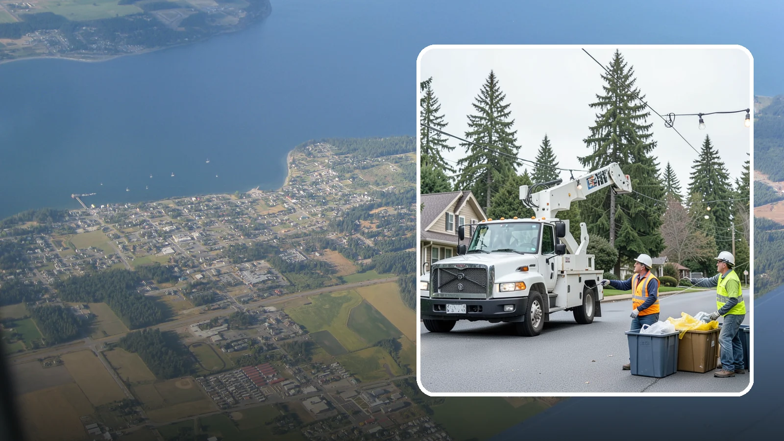 Holiday Lighting Removal in Coupeville, Island County, WA - Safe takedown and storage of municipal holiday lighting displays across Western Washington.