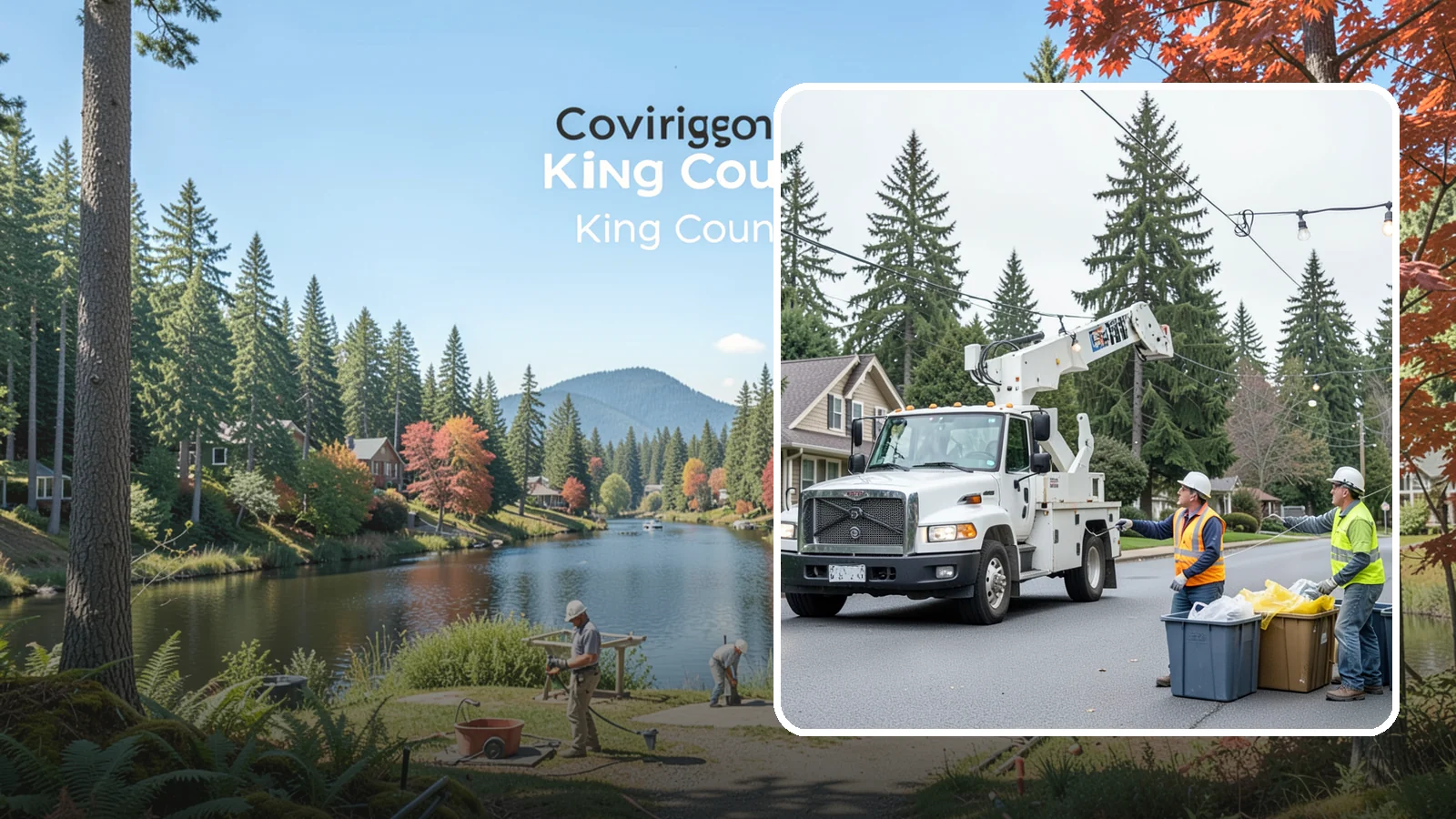 Holiday Lighting Removal in Covington, King County, WA - Safe takedown and storage of municipal holiday lighting displays across Western Washington.