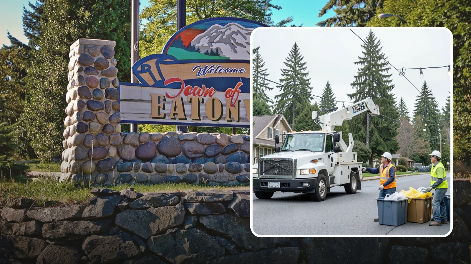 Holiday Lighting Removal in Eatonville, Pierce County, WA - Safe takedown and storage of municipal holiday lighting displays across Western Washington.