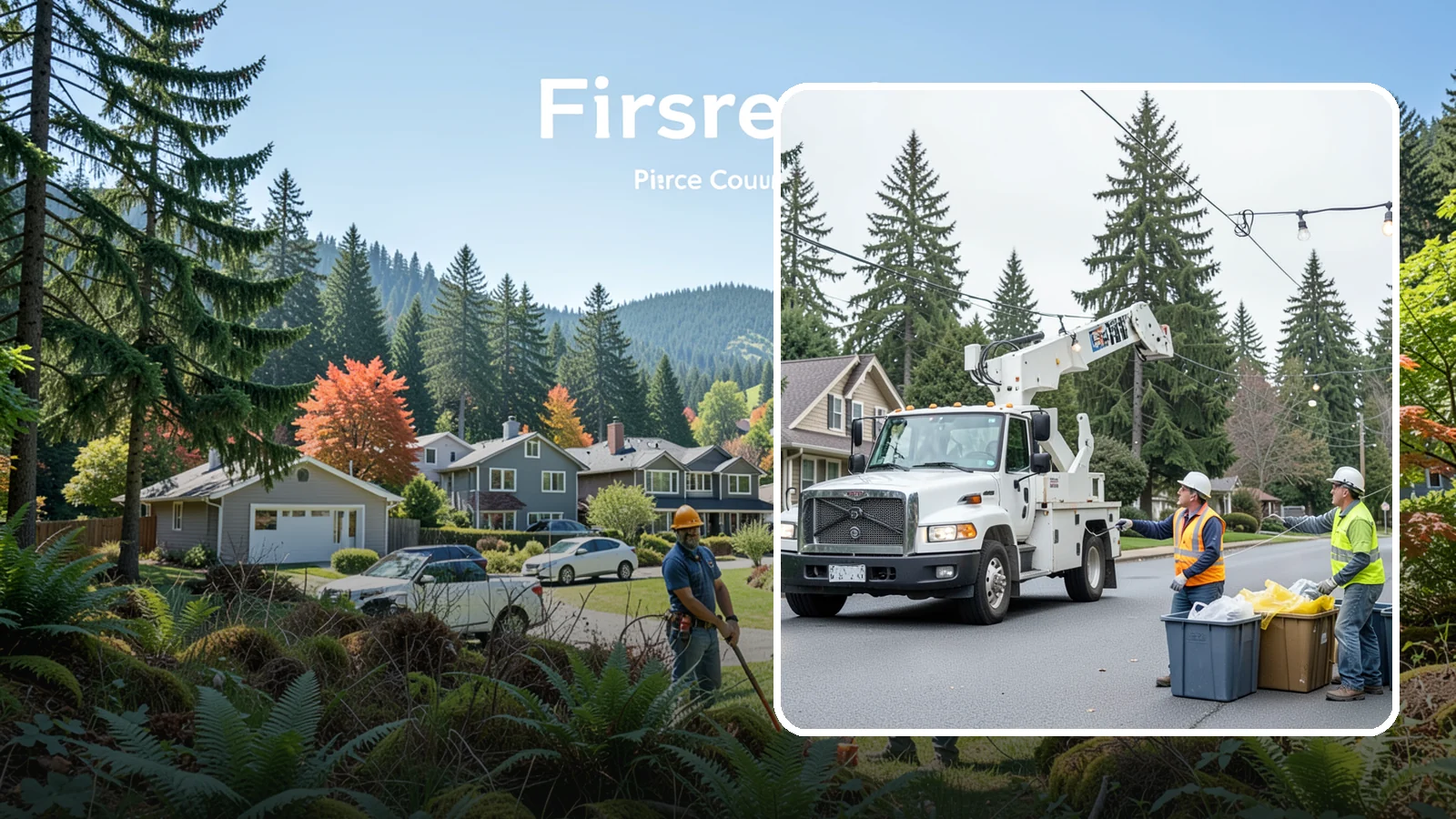 Holiday Lighting Removal in Fircrest, Pierce County, WA - Safe takedown and storage of municipal holiday lighting displays across Western Washington.