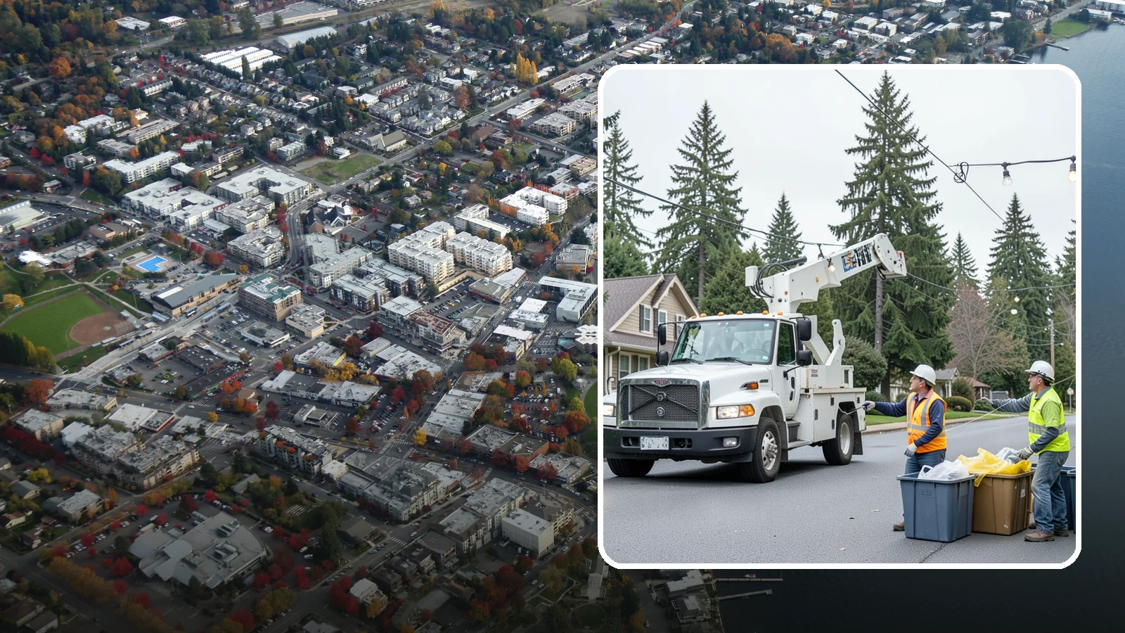 Holiday Lighting Removal in Kirkland, King County, WA - Safe takedown and storage of municipal holiday lighting displays across Western Washington.