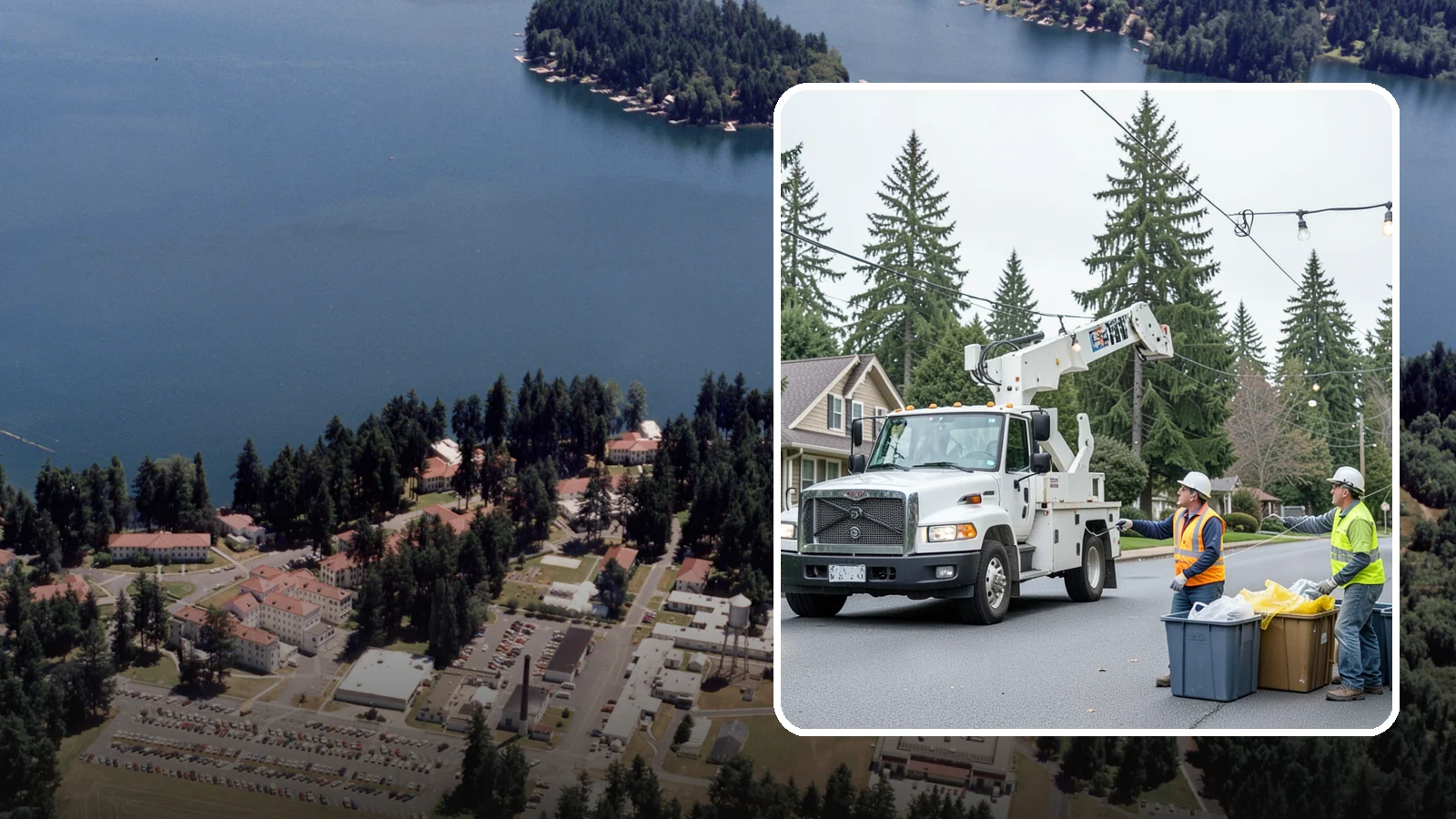 Holiday Lighting Removal in Lakewood, Pierce County, WA - Safe takedown and storage of municipal holiday lighting displays across Western Washington.