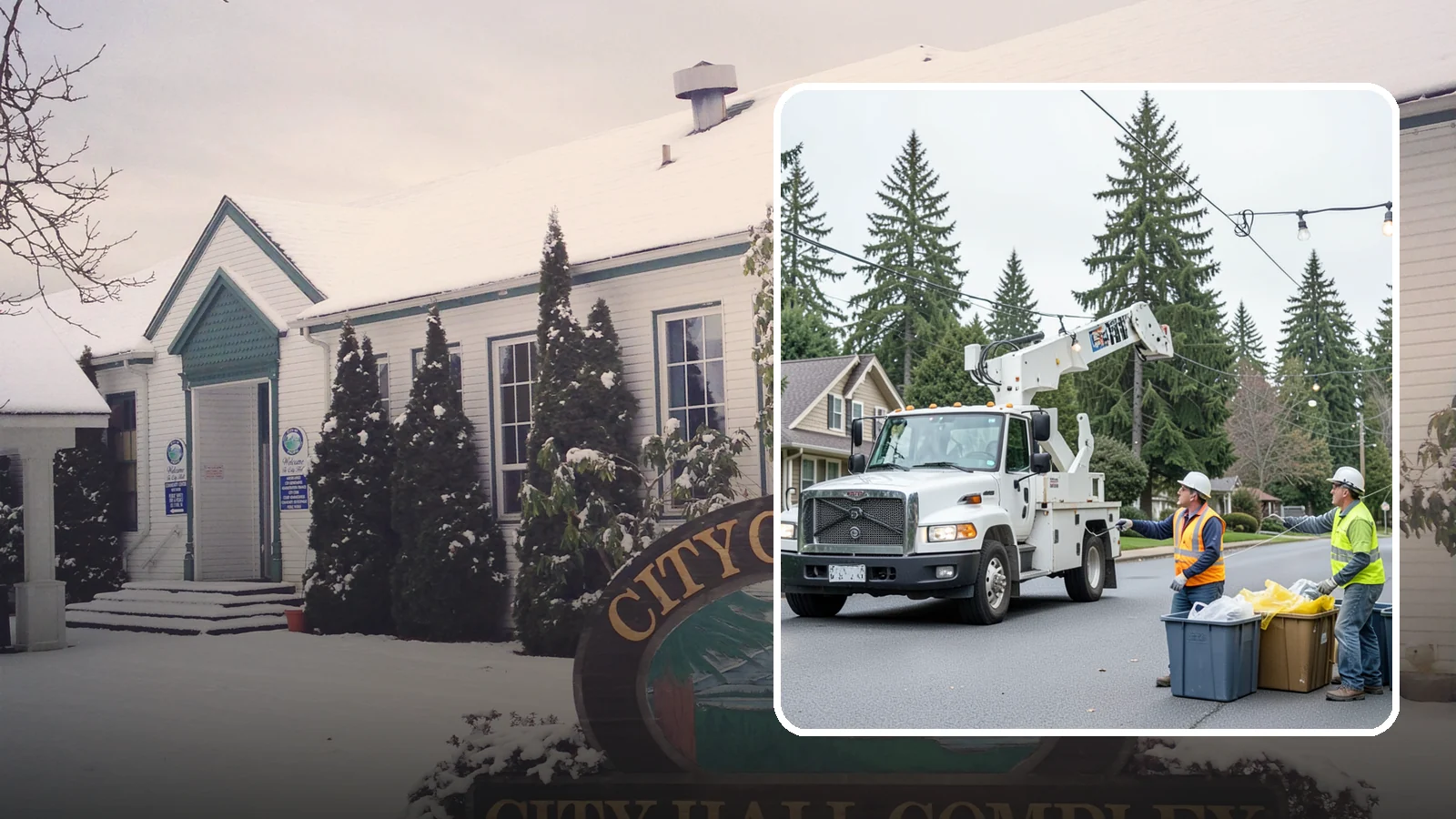 Holiday Lighting Removal in Pacific, King County, WA - Safe takedown and storage of municipal holiday lighting displays across Western Washington.