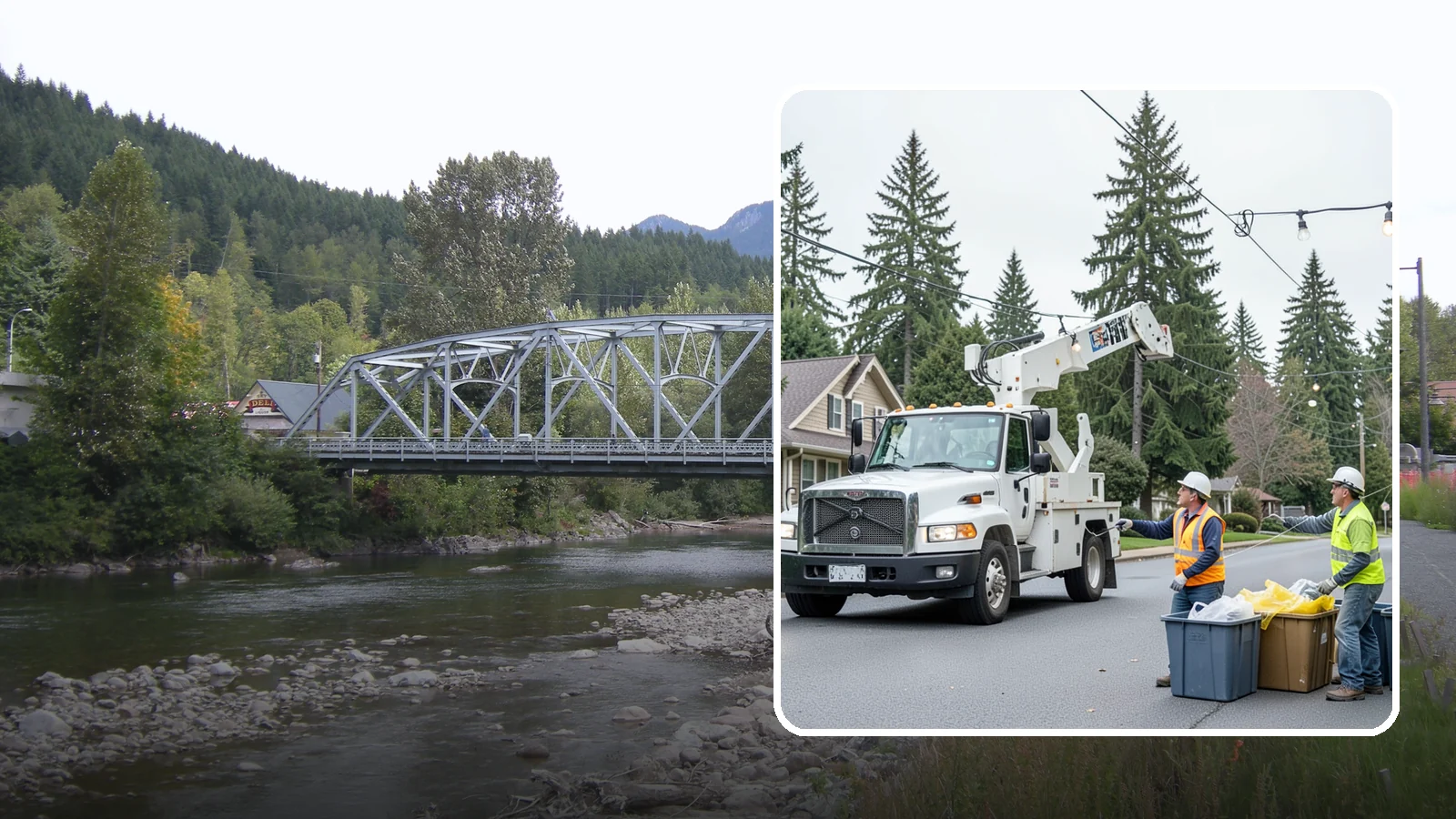 Holiday Lighting Removal in Skykomish, King County, WA - Safe takedown and storage of municipal holiday lighting displays across Western Washington.