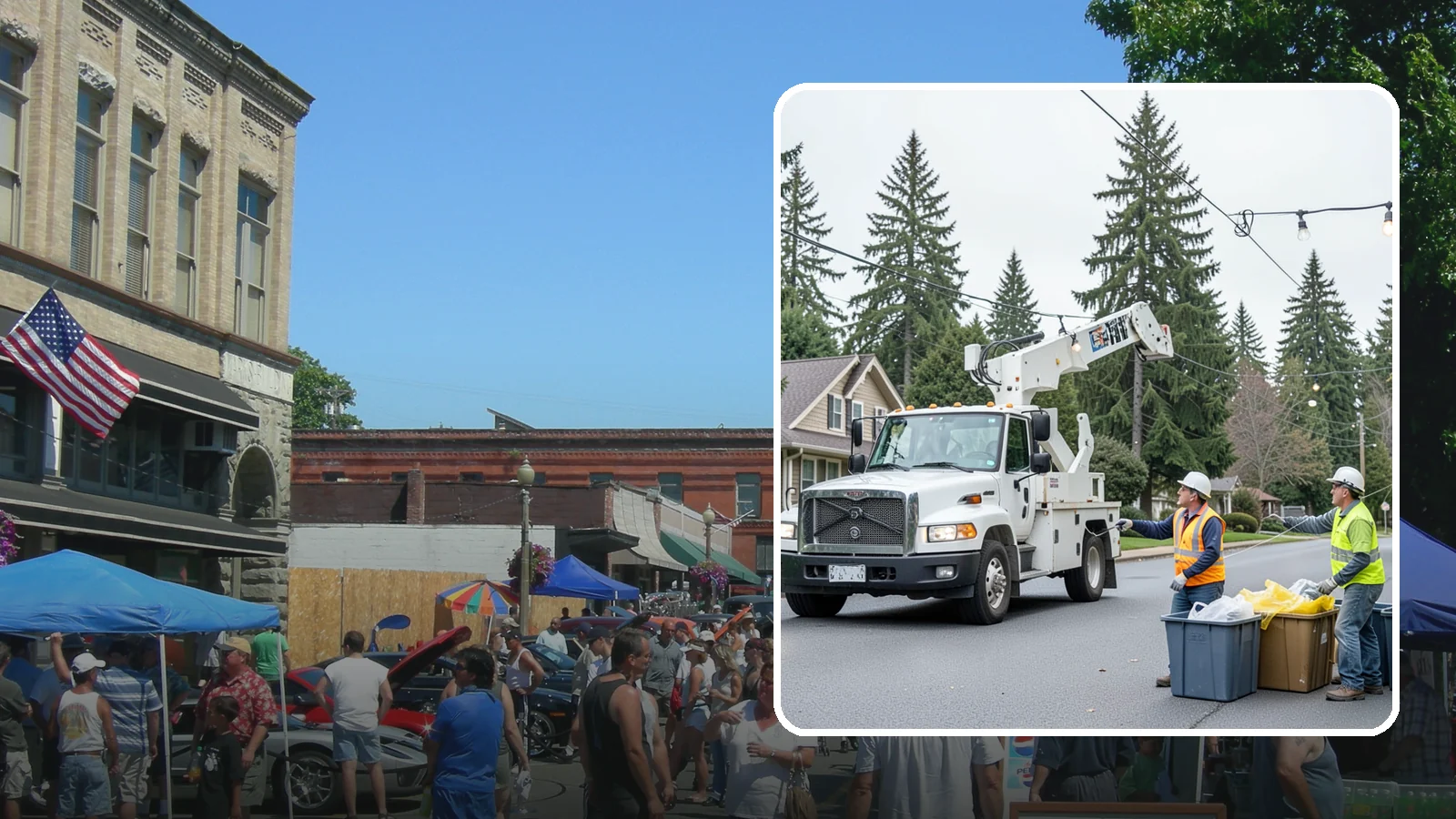 Holiday Lighting Removal in Snohomish, Snohomish County, WA - Safe takedown and storage of municipal holiday lighting displays across Western Washington.