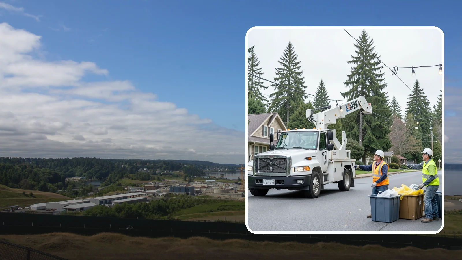 Holiday Lighting Removal in University Place, Pierce County, WA - Safe takedown and storage of municipal holiday lighting displays across Western Washington.