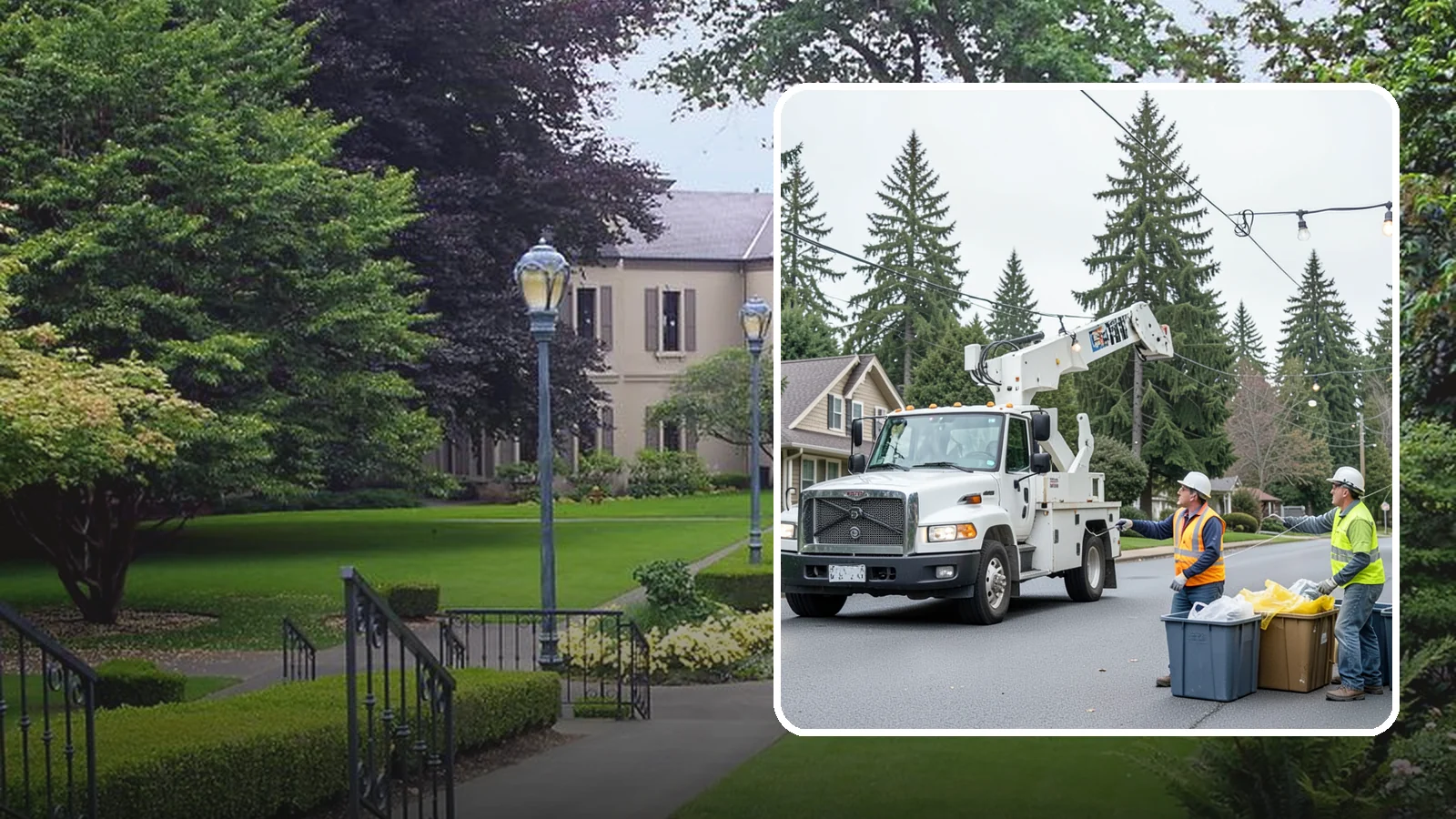 Holiday Lighting Removal in Woodinville, King County, WA - Safe takedown and storage of municipal holiday lighting displays across Western Washington.