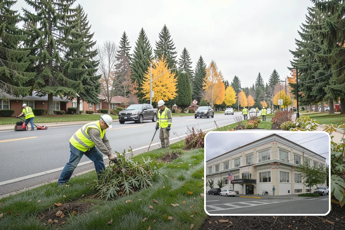 Holiday Lighting in Anacortes, Skagit County, WA - Creates welcoming, festive public spaces during winter