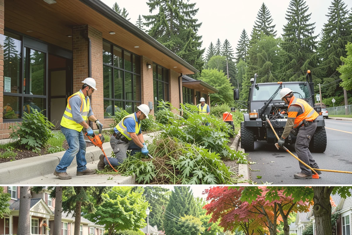 Holiday Lighting in Beaux Arts Village, King County, WA - Installation occurs in November, maintenance runs through the holidays, and removal follows in January.