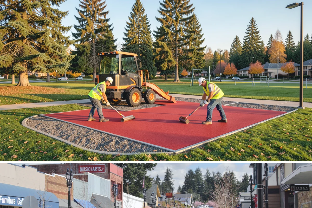 Holiday Lighting in Bothell, King County, WA - Installation occurs in November, maintenance runs through the holidays, and removal follows in January.