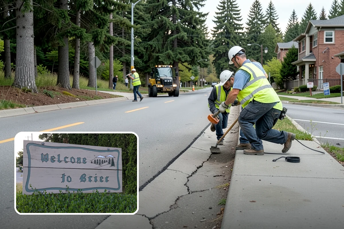 Holiday Lighting in Brier, Snohomish County, WA - Creates welcoming, festive public spaces during winter