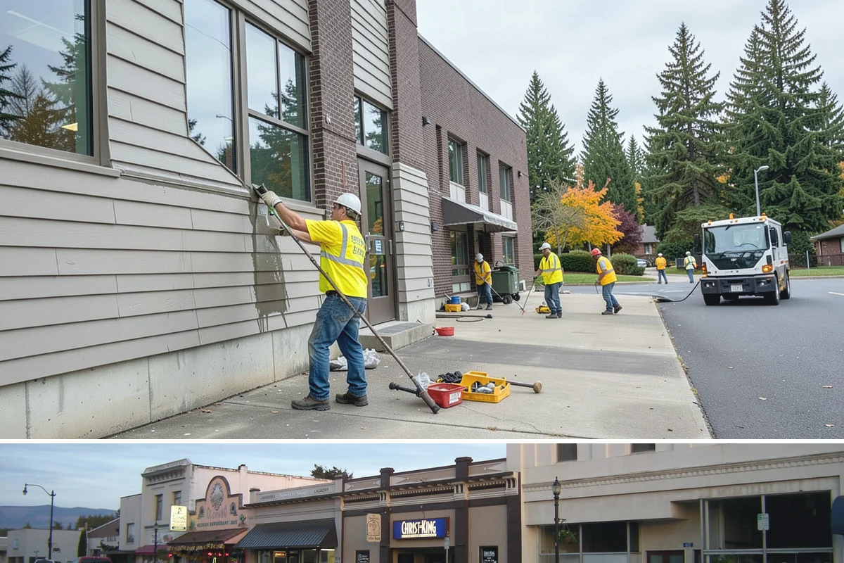 Holiday Lighting in Burlington, Skagit County, WA - Installation occurs in November, maintenance runs through the holidays, and removal follows in January.