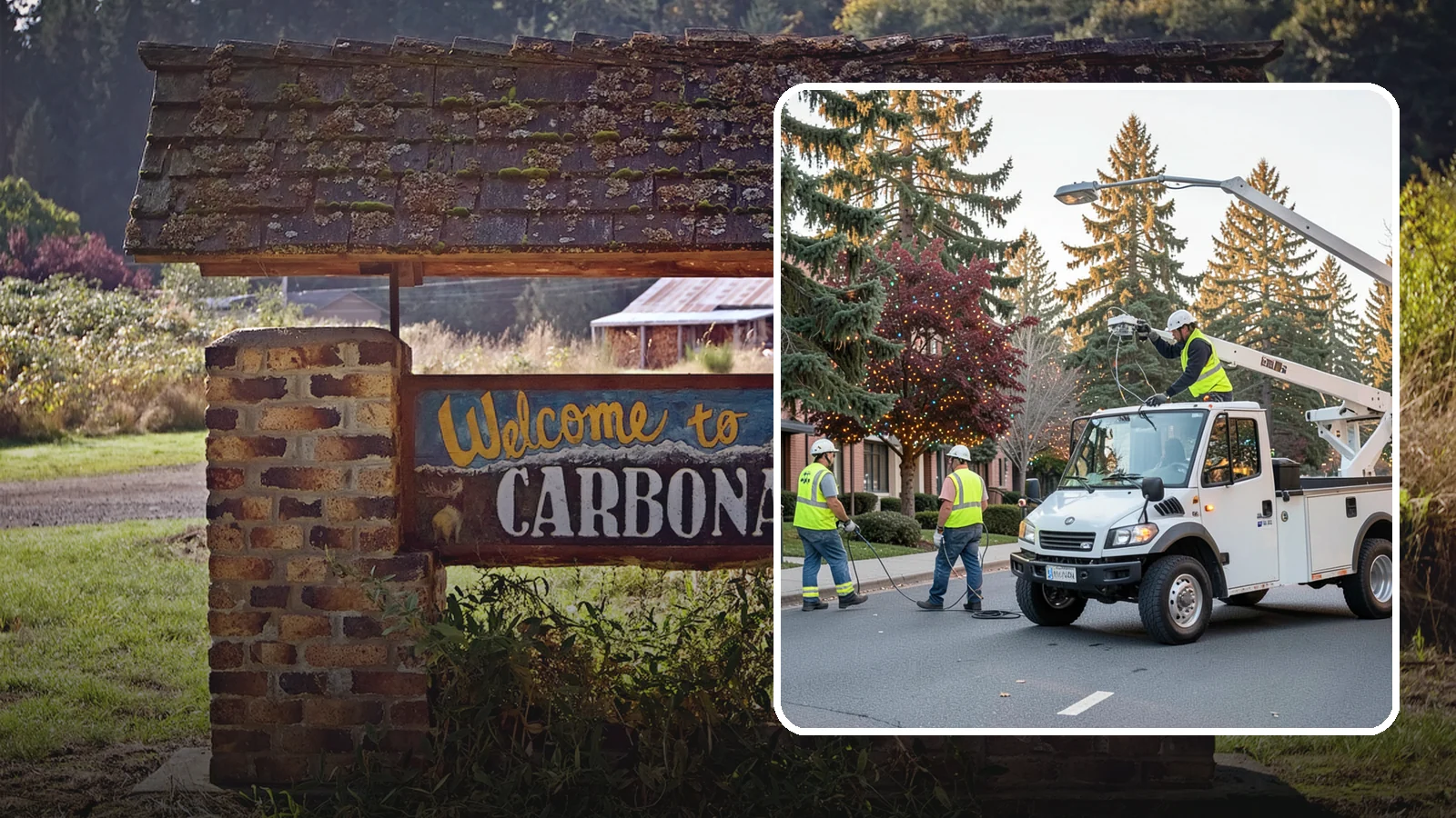 Holiday Lighting in Carbonado, Pierce County, WA - Seasonal installation, maintenance, and removal of civic holiday lighting for downtowns and public spaces.