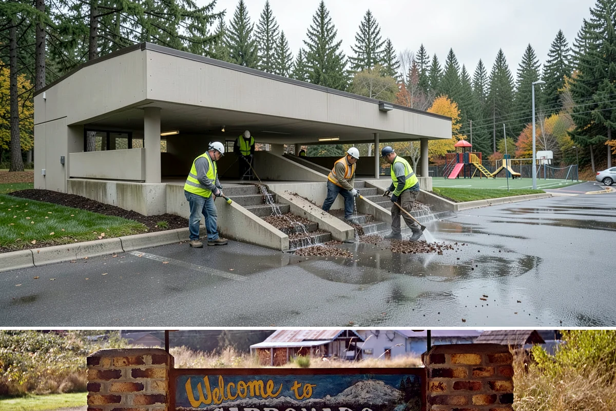 Holiday Lighting in Carbonado, Pierce County, WA - Installation occurs in November, maintenance runs through the holidays, and removal follows in January.