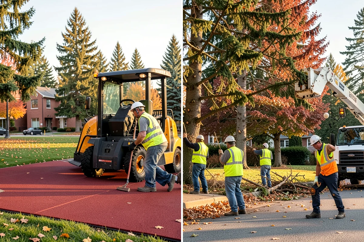 Holiday Lighting in Clyde Hill, King County, WA - Plan display layout, power sources, and attachment points