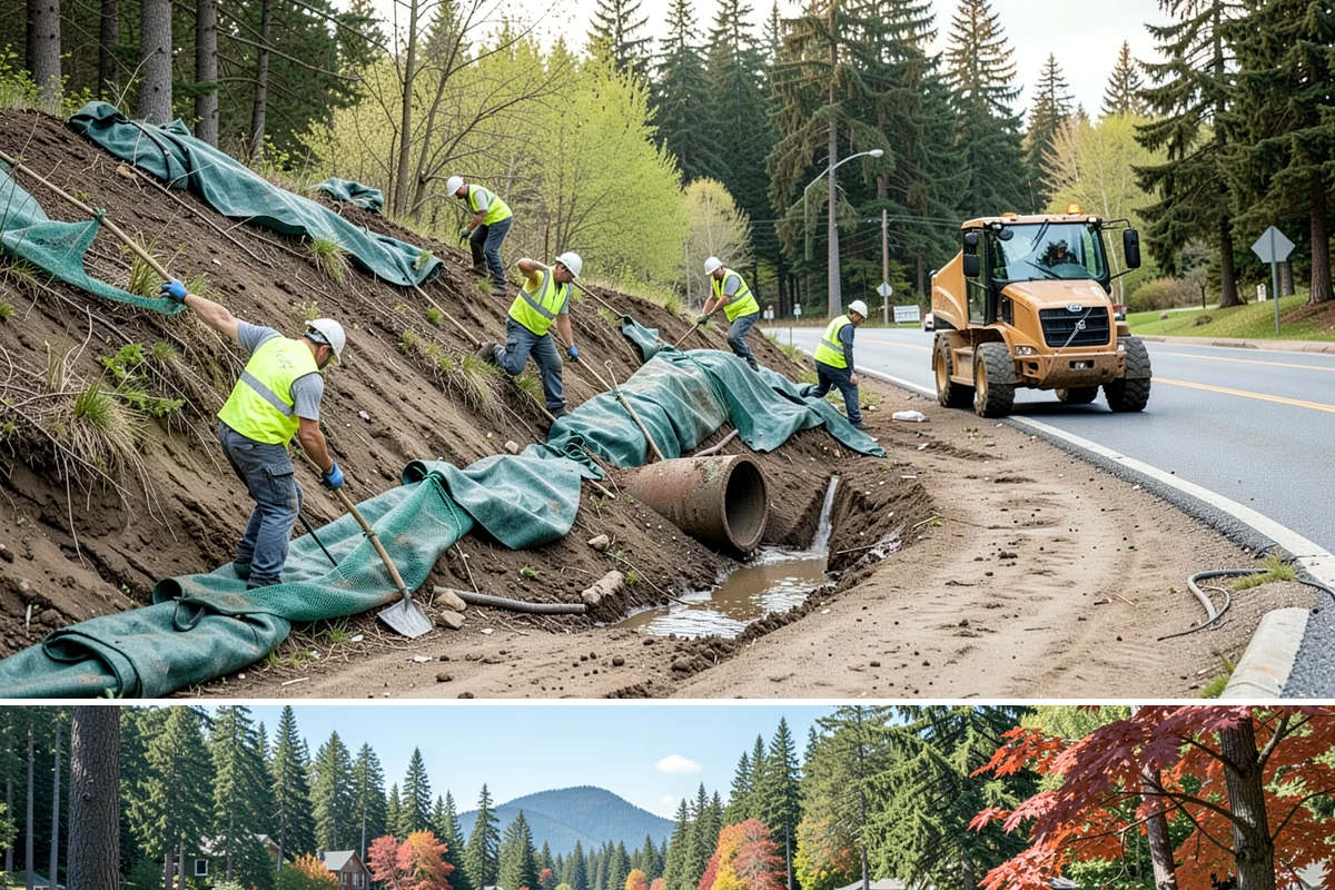 Holiday Lighting in Covington, King County, WA - Installation occurs in November, maintenance runs through the holidays, and removal follows in January.