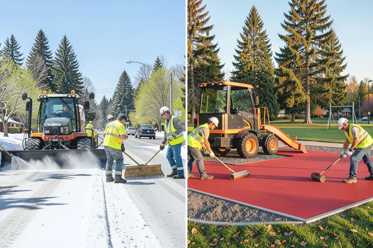 Holiday Lighting in Darrington, Snohomish County, WA - Plan display layout, power sources, and attachment points