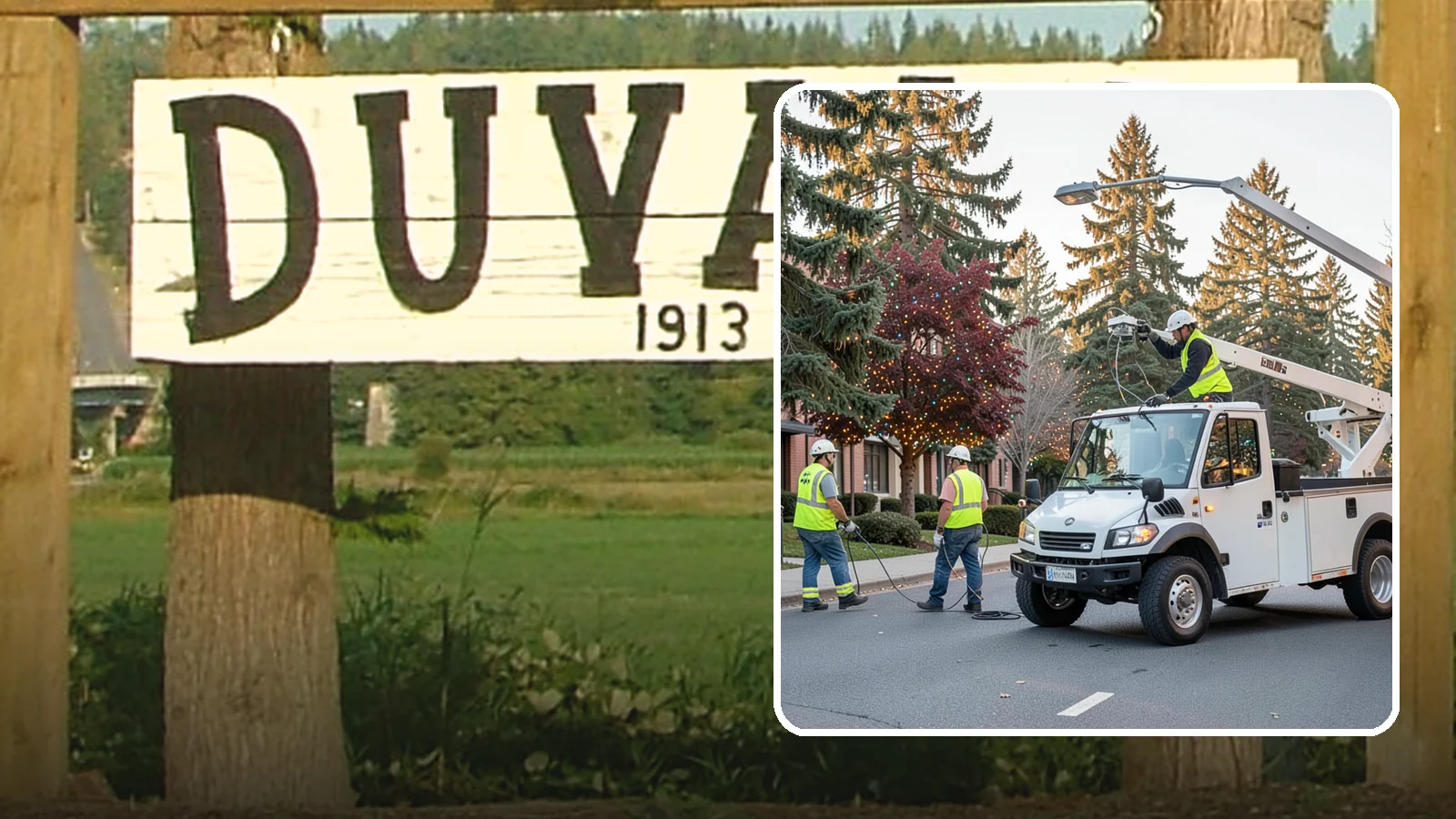 Holiday Lighting in Duvall, King County, WA - Seasonal installation, maintenance, and removal of civic holiday lighting for downtowns and public spaces.