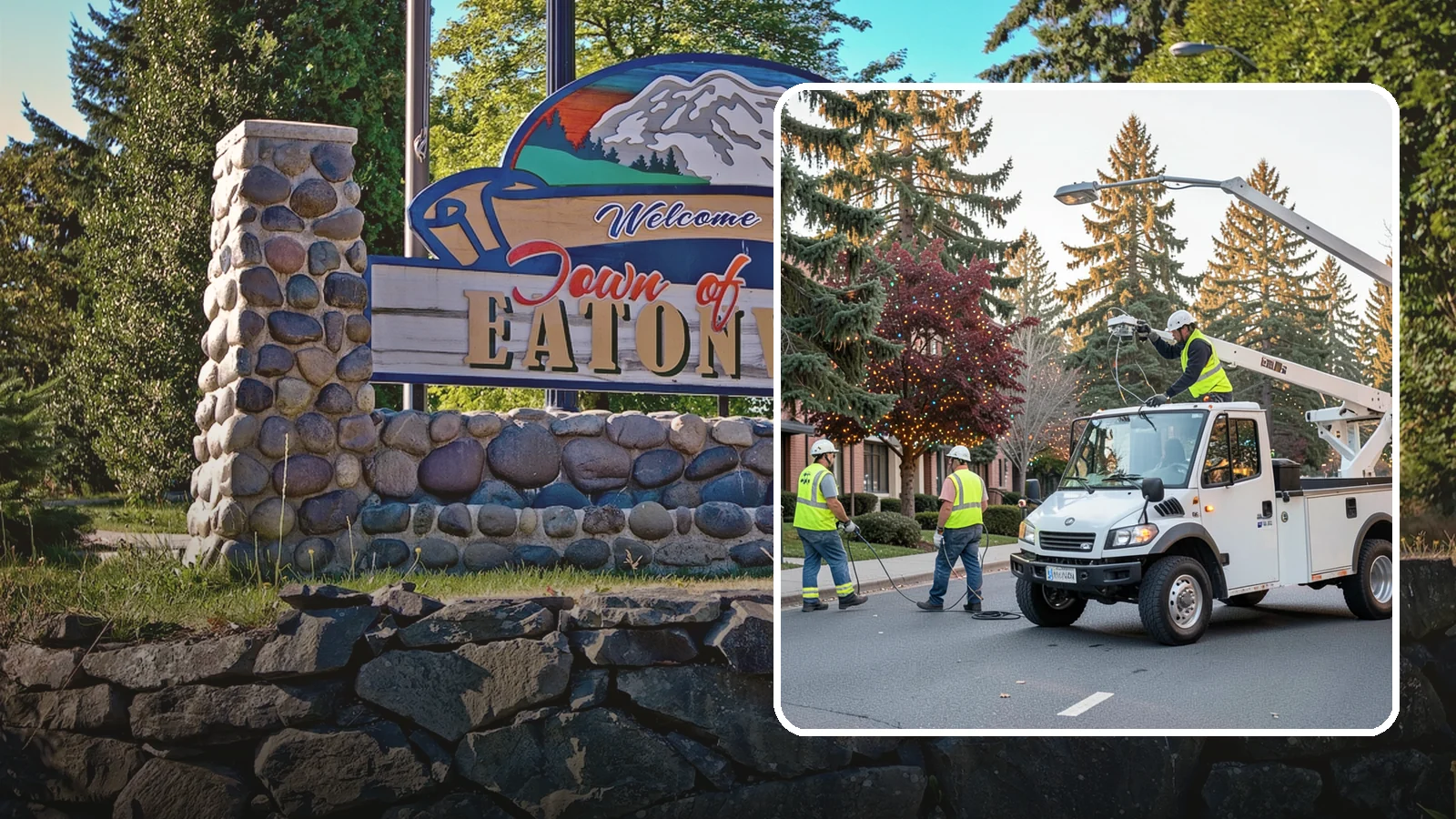 Holiday Lighting in Eatonville, Pierce County, WA - Seasonal installation, maintenance, and removal of civic holiday lighting for downtowns and public spaces.