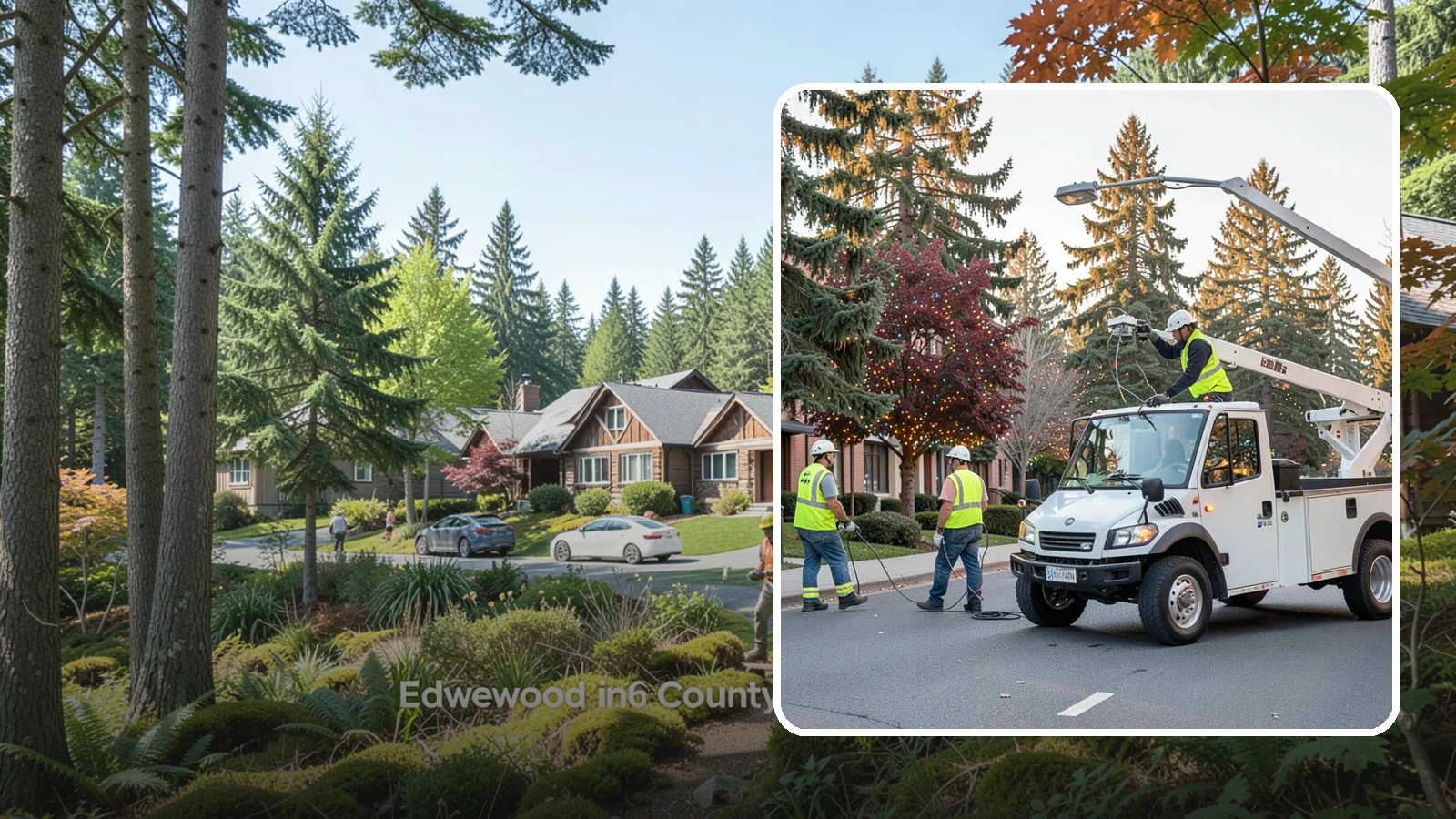 Holiday Lighting in Edgewood, Pierce County, WA - Seasonal installation, maintenance, and removal of civic holiday lighting for downtowns and public spaces.