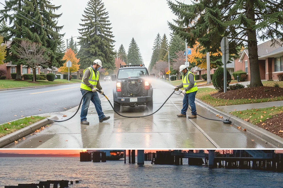 Holiday Lighting in Edmonds, Snohomish County, WA - Installation occurs in November, maintenance runs through the holidays, and removal follows in January.