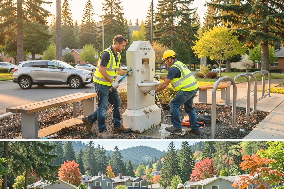 Holiday Lighting in Fircrest, Pierce County, WA - Installation occurs in November, maintenance runs through the holidays, and removal follows in January.