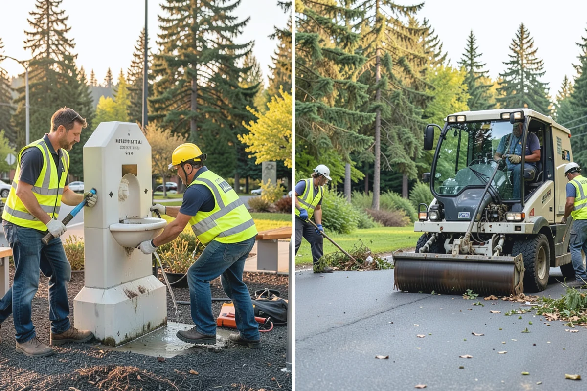 Holiday Lighting in Gold Bar, Snohomish County, WA - Plan display layout, power sources, and attachment points