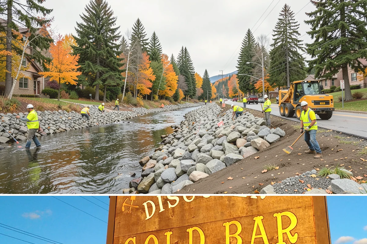 Holiday Lighting in Gold Bar, Snohomish County, WA - Installation occurs in November, maintenance runs through the holidays, and removal follows in January.