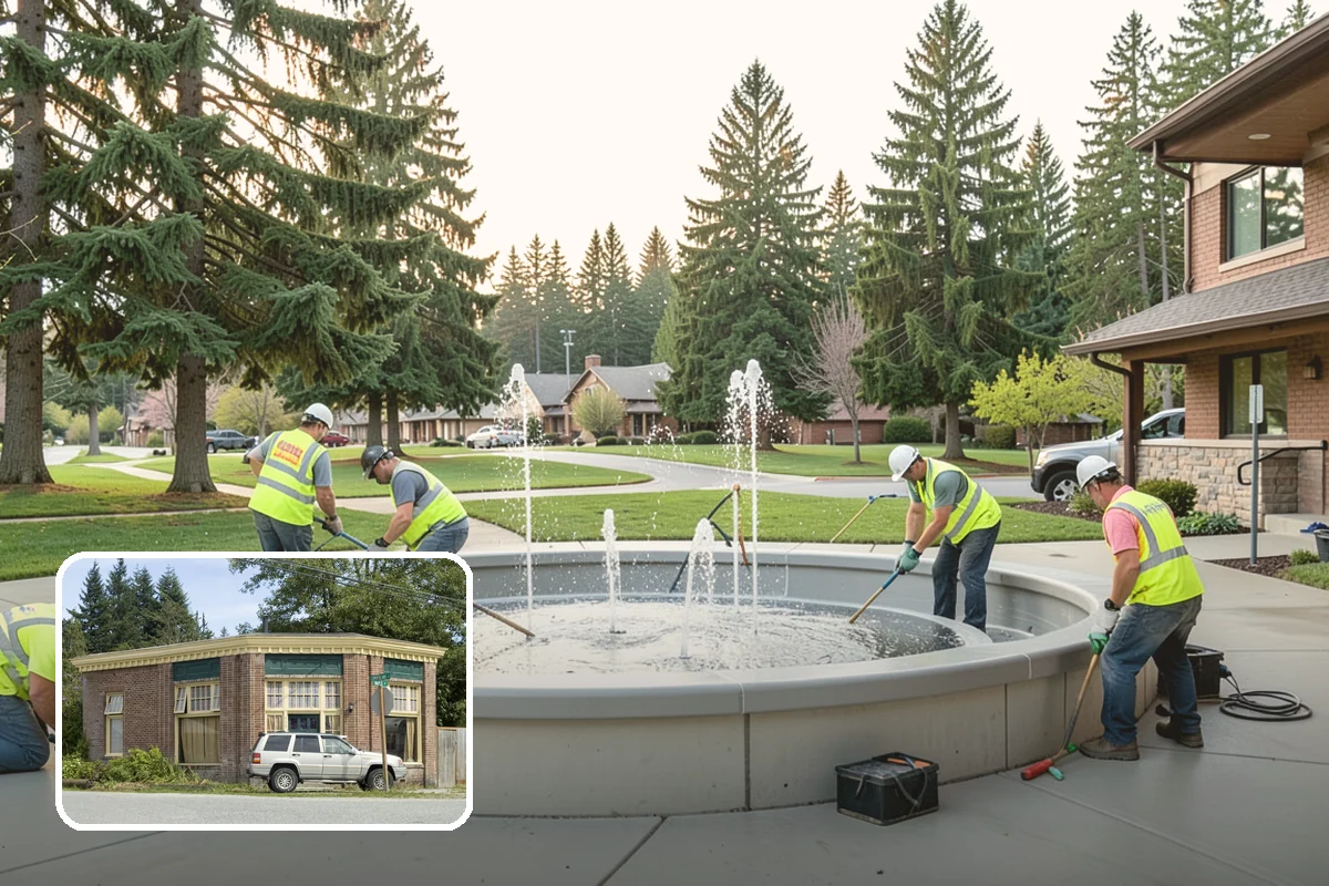 Holiday Lighting in Hamilton, Skagit County, WA - Creates welcoming, festive public spaces during winter