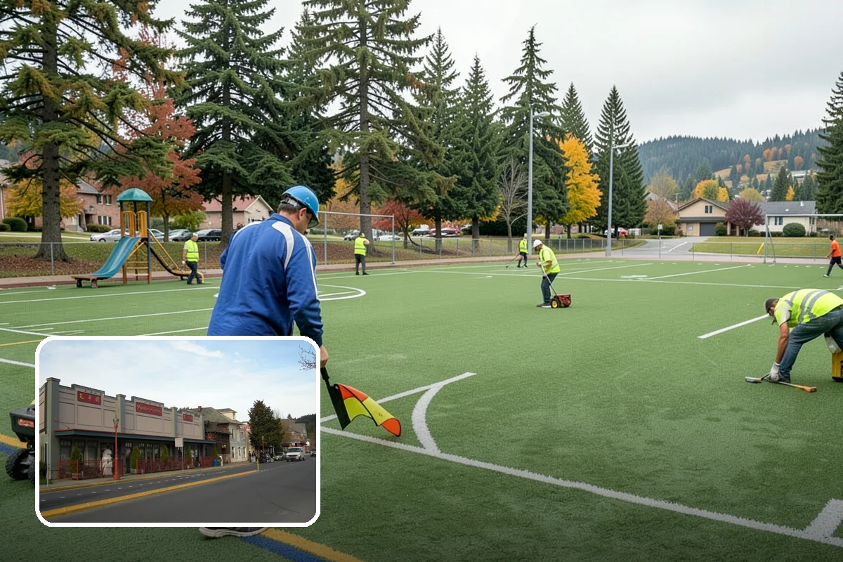 Holiday Lighting in Issaquah, King County, WA - Creates welcoming, festive public spaces during winter